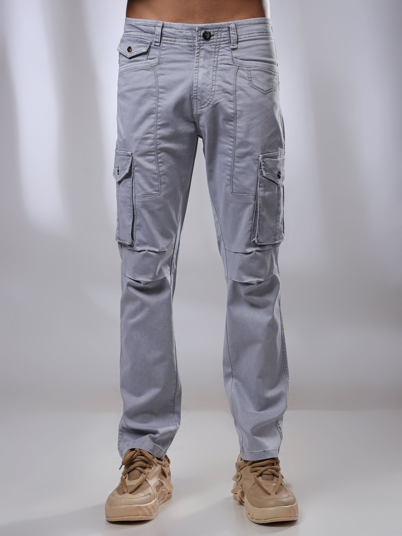French Cliff grey cargo pants